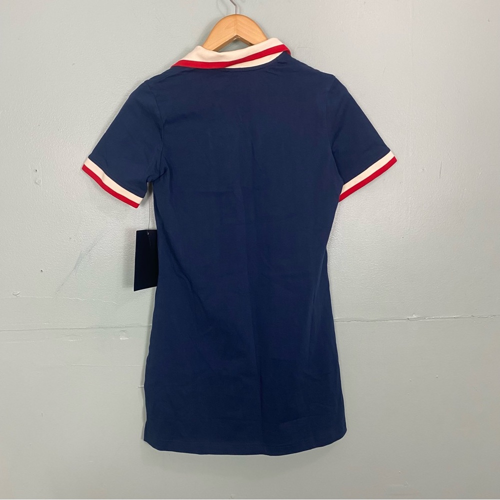 Tuckernuck Navy Polo Shift Dress with Red and White Trim - Picture 5 of 5